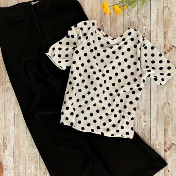 donatedLena Gabrielle Black Bootcut Dress Pant, Sz 6 - Picture 4 of 15